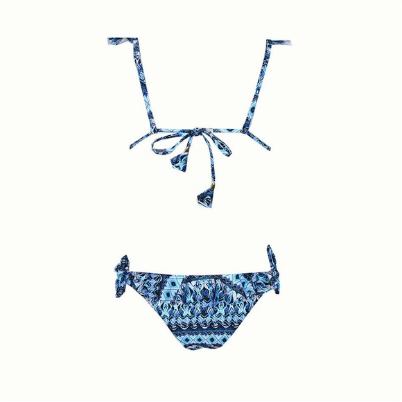 Pattern Ruffle Printed Bikini Set - Picture 4 of 5